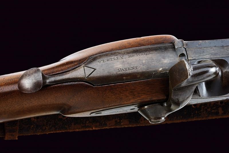 Rara Carabina a Luminello Whitworth con Sistema a Retrocarica Westley Richards "monkey Tail"