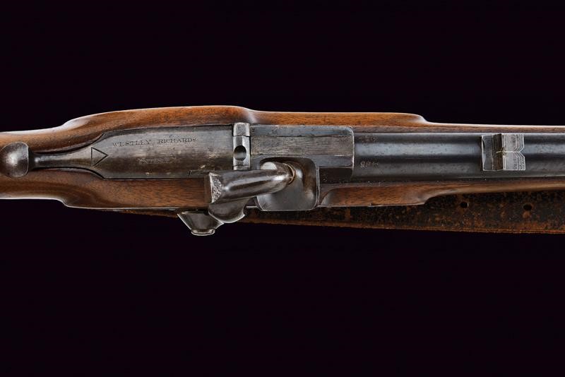 Rara Carabina a Luminello Whitworth con Sistema a Retrocarica Westley Richards "monkey Tail"
