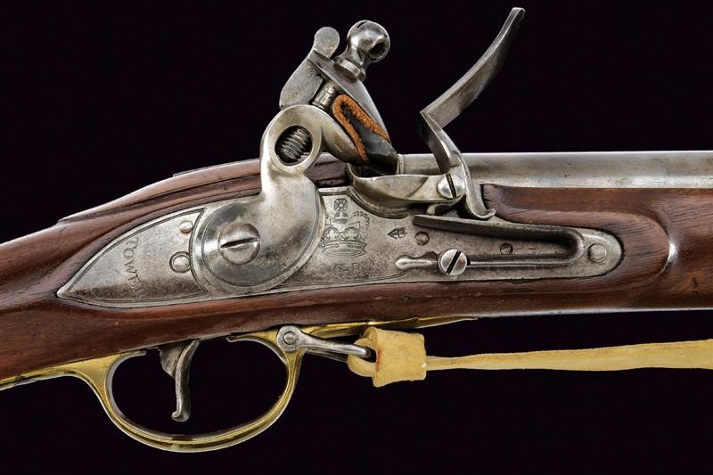 Fucile Brown Bess a pietra focaia con baionetta