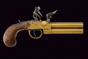 Mazzagatto a pietra focaia a due canne sovrapposte da marina