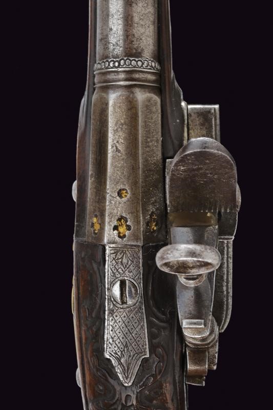 Pistola a pietra focaia alla romana da viaggio