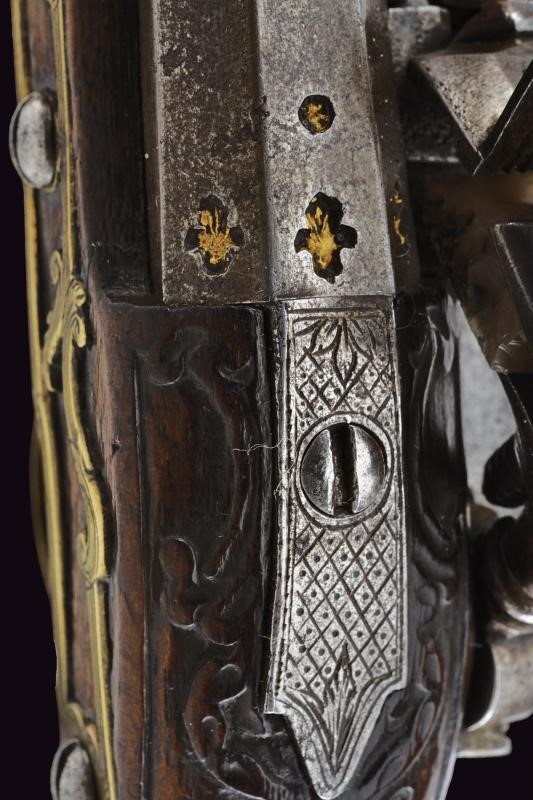 Pistola a Pietra Focaia alla Romana da Viaggio