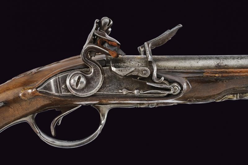 Pistola a pietra focaia a due canne