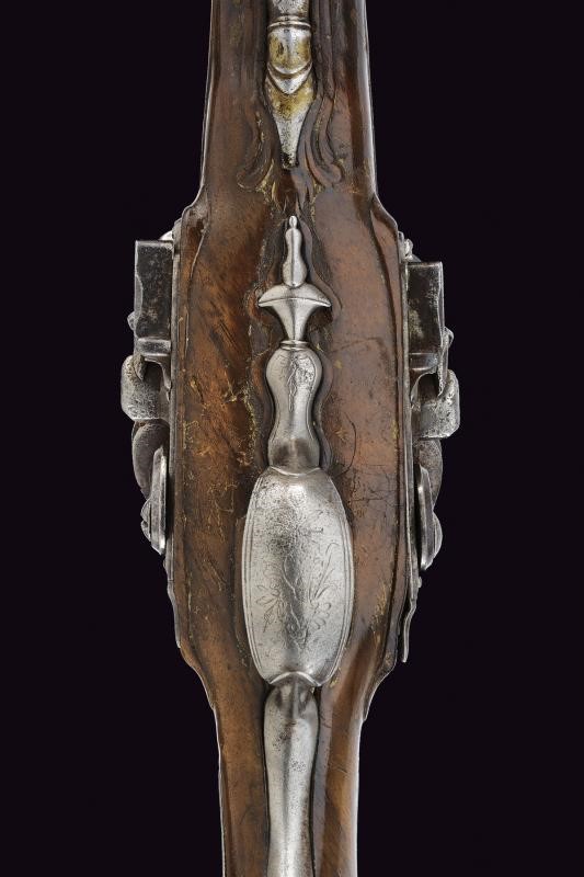 Pistola a pietra focaia a due canne