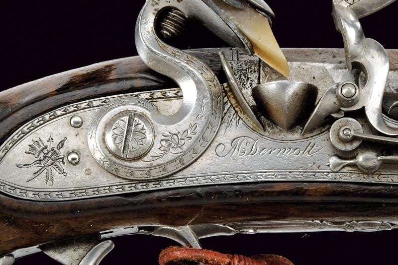 Bella pistola a pietra focaia di M. Dermot