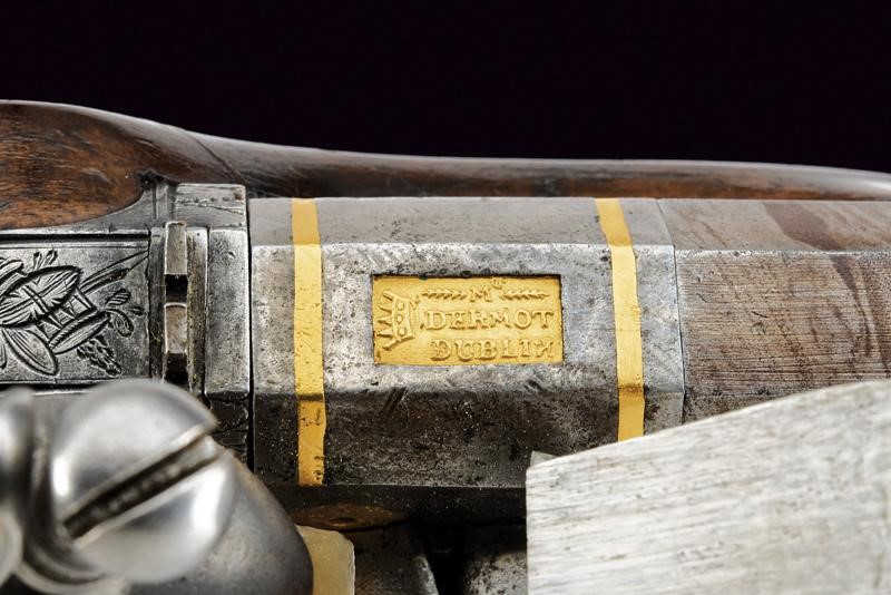 Bella pistola a pietra focaia di M. Dermot