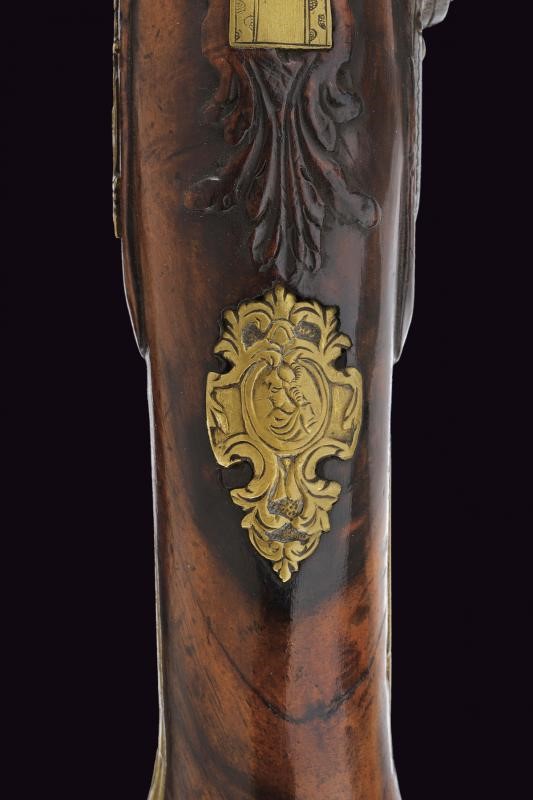 Bella pistola a pietra focaia da fonda di Zanoni