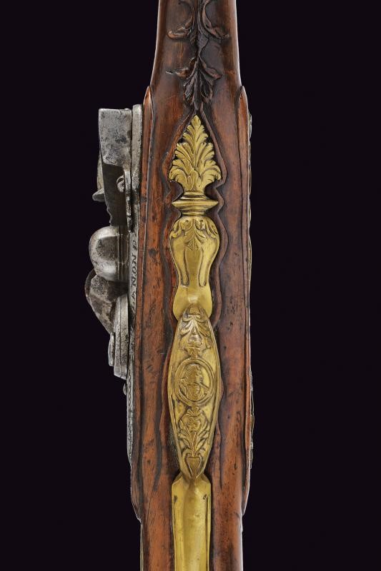 Bella pistola a pietra focaia da fonda di Zanoni