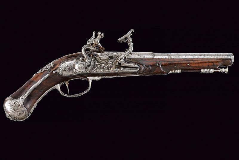 Rara pistola alla fiorentina con canna rigata