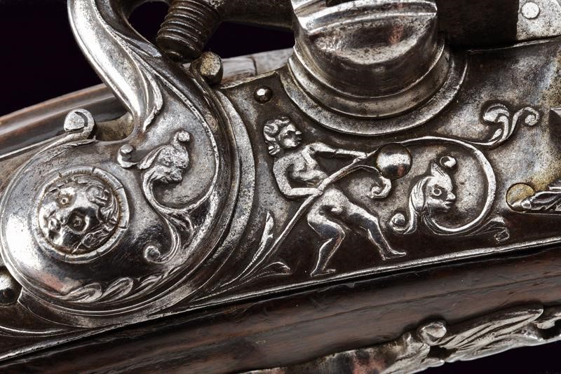 Rara pistola alla fiorentina con canna rigata