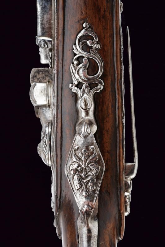 Rara pistola alla fiorentina con canna rigata