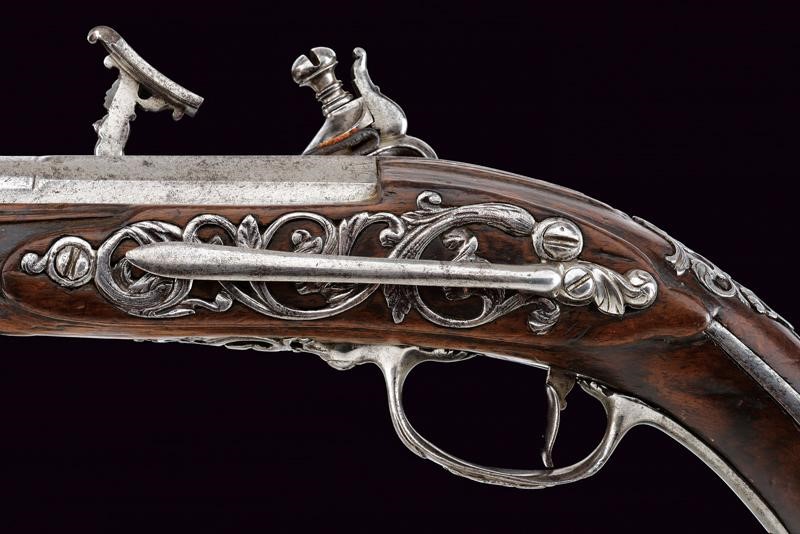 Rara pistola alla fiorentina con canna rigata