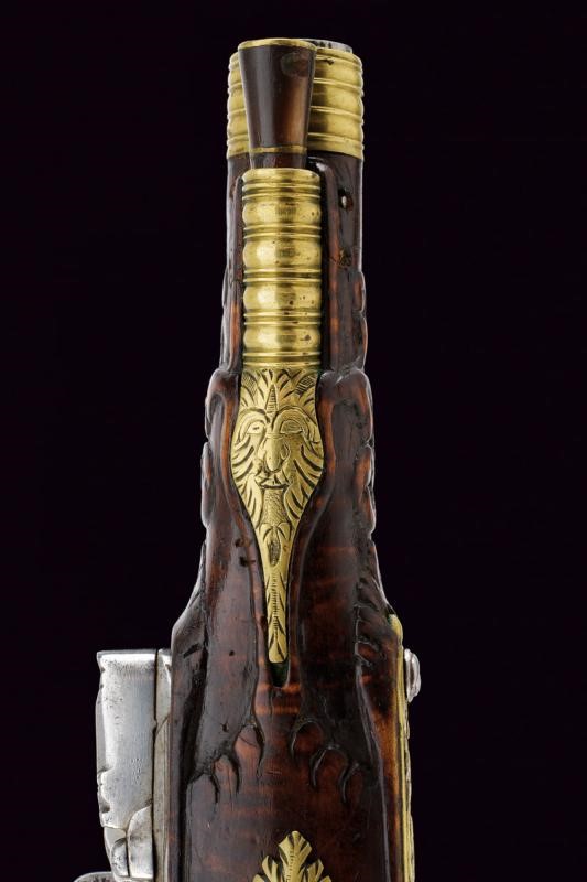 Paio di eleganti pistole da viaggio alla fiorentina