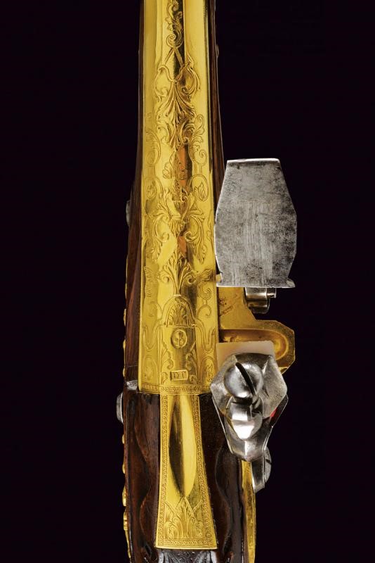 Raro paio di pistole a pietra focaia di Daniel Thiermay appartenute al Duca di Wurttemberg