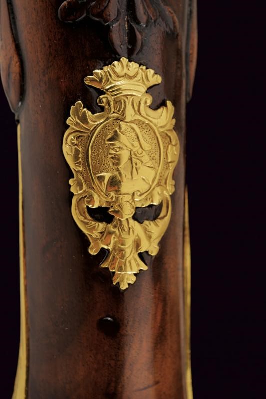 Raro paio di pistole a pietra focaia di Daniel Thiermay appartenute al Duca di Wurttemberg