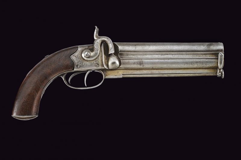 Pistola a luminello a due canne sovrapposte di Karabegof