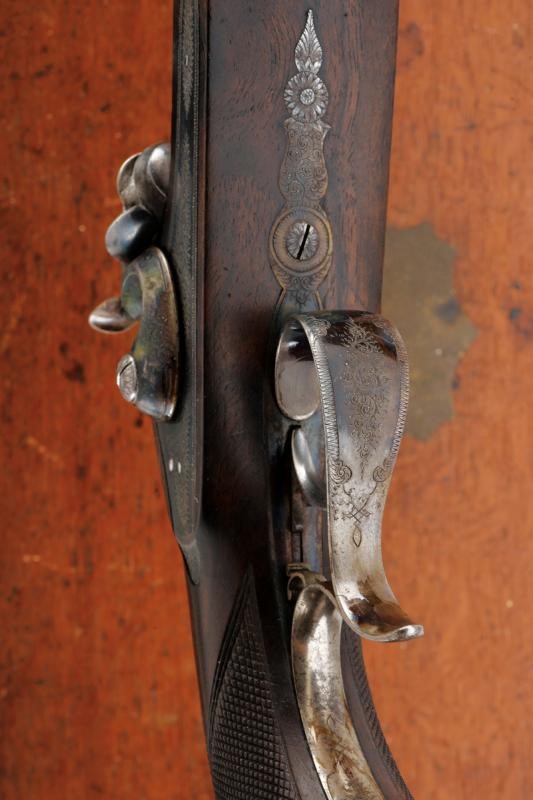 Bella pistola da tiro a luminello in cassetta di Gastinne Renette