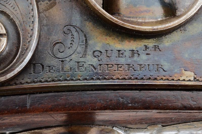 Paio di belle pistole a luminello da ufficiale di Le Page