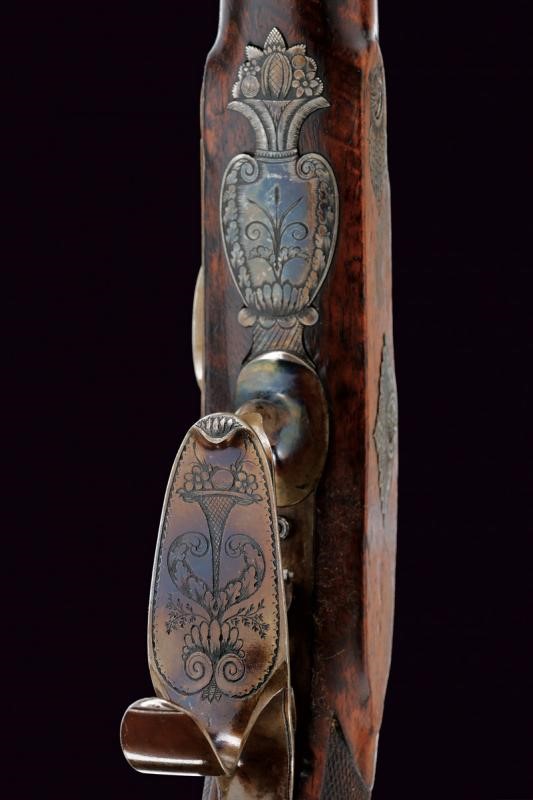 Paio di belle pistole a luminello da ufficiale di Le Page