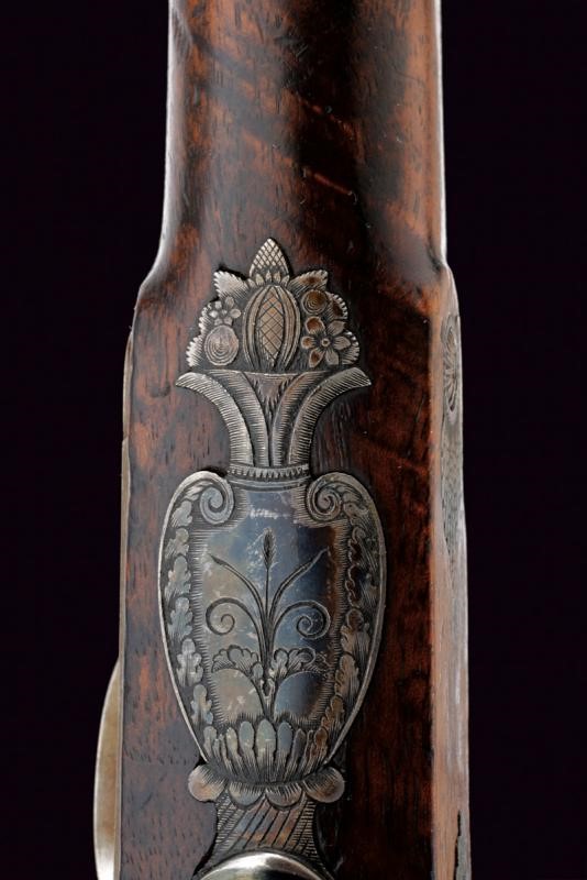 Paio di belle pistole a luminello da ufficiale di Le Page