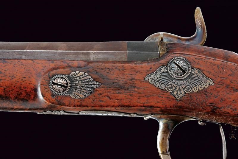 Paio di belle pistole a luminello da ufficiale di Le Page