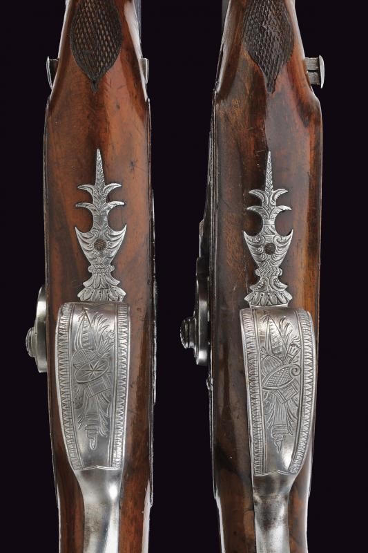 Paio di pistole a luminello da viaggio di Carl Pirko