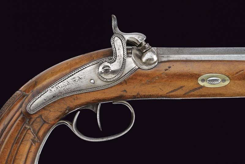 Paio di pistole a luminello di Flachat in cassetta