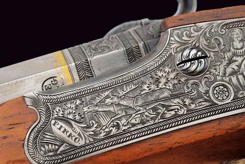 Paio di straordinarie di pistole a luminello di Carl Pirko