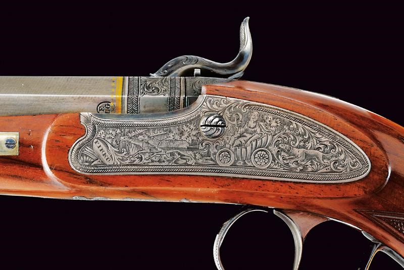 Paio di straordinarie di pistole a luminello di Carl Pirko