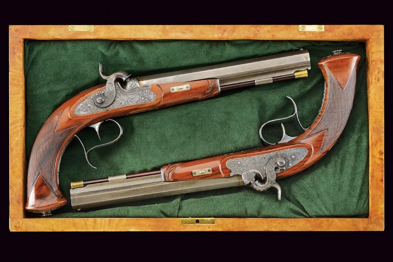 Paio di straordinarie di pistole a luminello di Carl Pirko