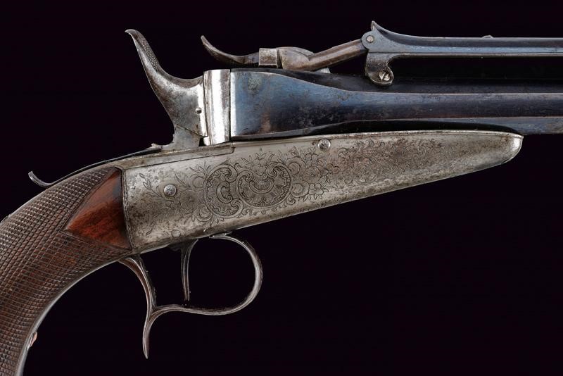 Rara pistola Collette a gravità in cassetta