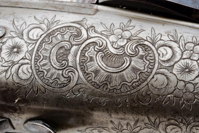 Rara pistola Collette a gravità in cassetta