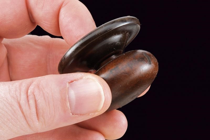 Rara pistola Collette a gravità in cassetta