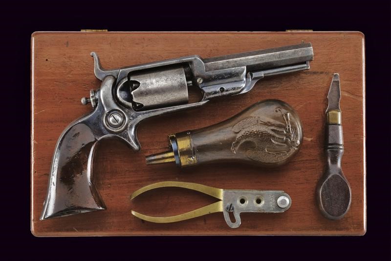 Colt Model 1855 Sidehammer Pocket Revolver "Root Model" in cassetta