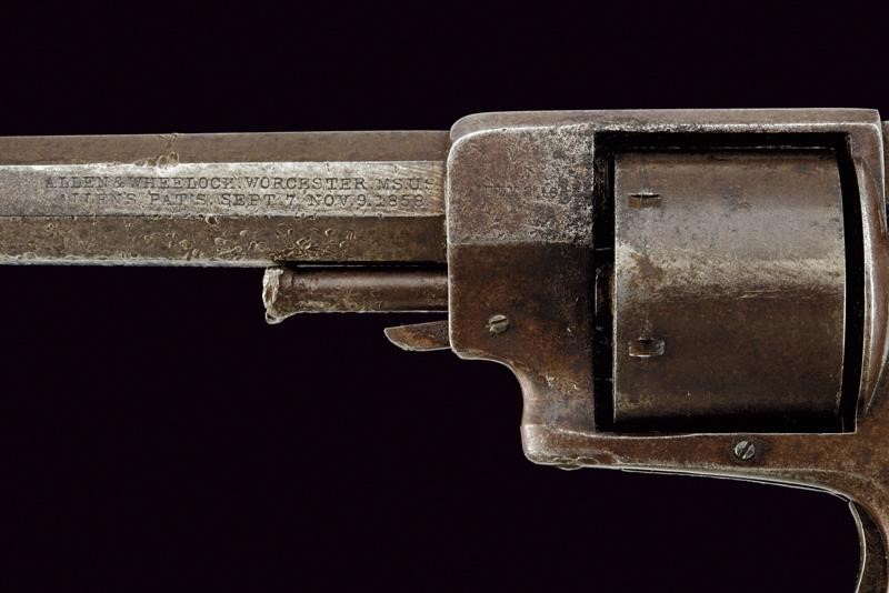 Allen & Wheelock 32 Sidehammer Rimfire Revolver, second model