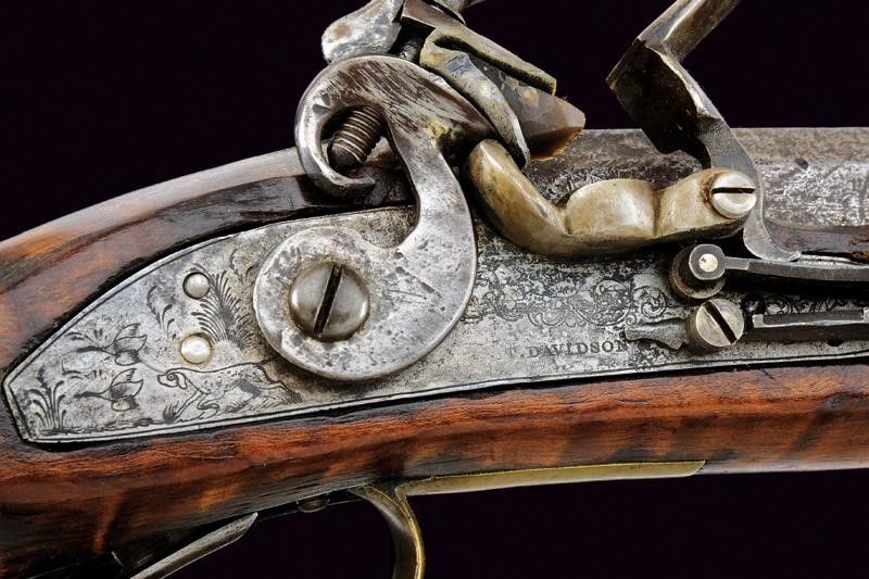 "Long rifle" sul tipo Kentucky a pietra focaia