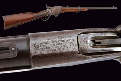Spencer Repeating Carbine Model 1865 con Timbri D'ispezione Militare