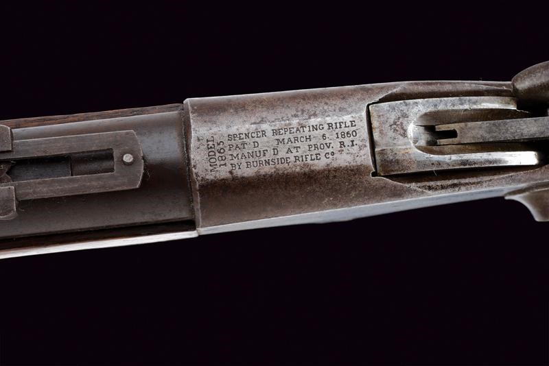 Spencer Repeating Carbine Model 1865 con Timbri D'ispezione Militare