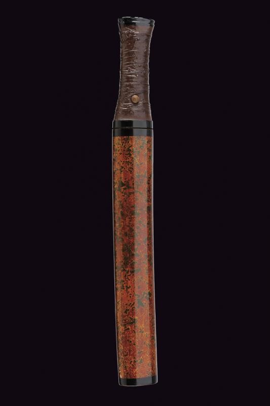 Tanto in Koshirae Aikuchi Tsugaru-nuri