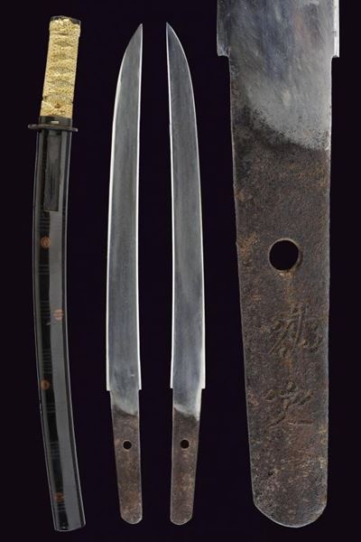 Tanto in Koshirae da Wakizashi, Mei: Sukesada