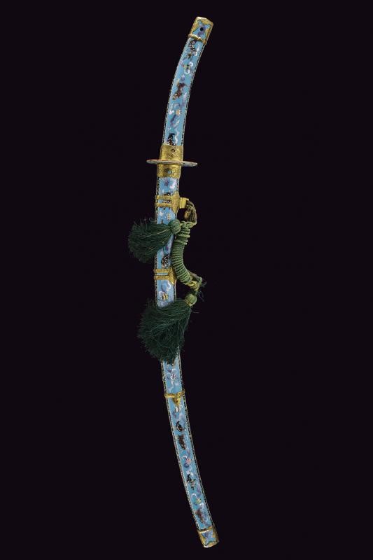 Koshirae per un Tachi Lavorato in Cloisonne