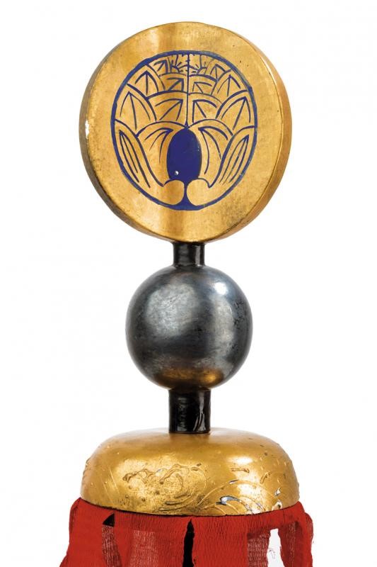 Umajirushi (puntale di Bandiera) con "daki-myouga" Mon