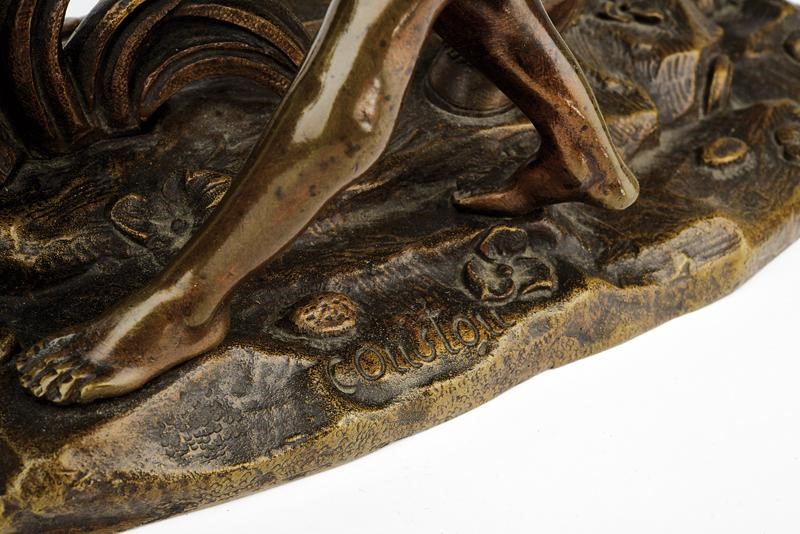 Paio di Sculture in Bronzo "cavalli di Marly"