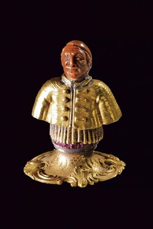 A small bust of San Carlo Borromeo