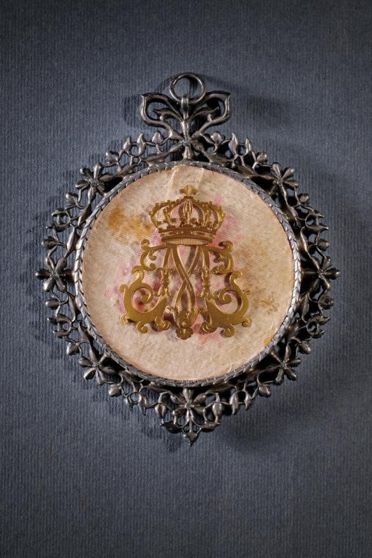 Bellissima Miniatura in Cornice Preziosa di Regia Provenienza