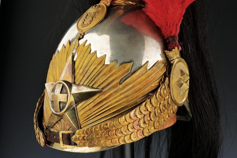 Busto ed Elmo per Corazzieri, Epoca Umberto i