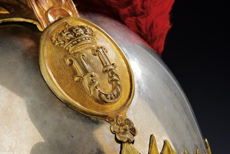 Busto ed Elmo per Corazzieri, Epoca Umberto i
