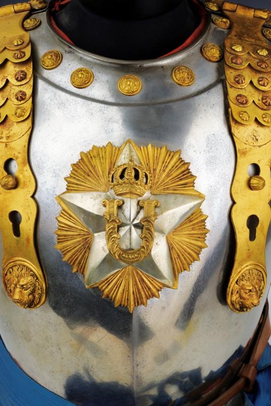 Busto ed Elmo per Corazzieri, Epoca Umberto i