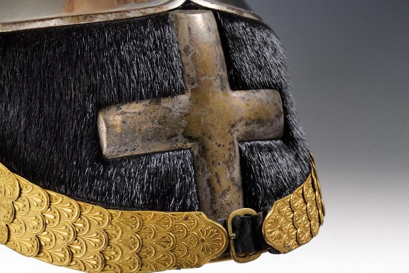 Elmo da Ufficiale di Cavalleria con Custodia Originale, Epoca Vittorio Emanuele III