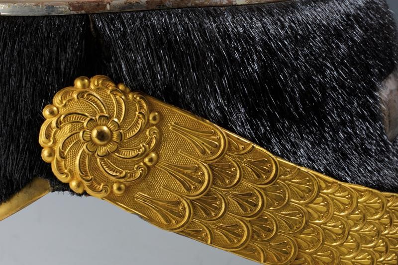Elmo da Ufficiale di Cavalleria con Custodia Originale, Epoca Vittorio Emanuele III